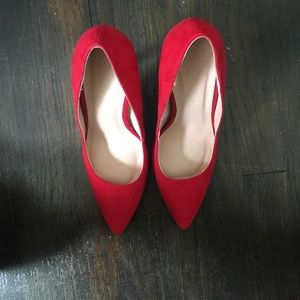 Charlotte Russe Red High Heel Pumps Size 8